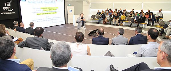 Aspecto de la sala durante la jornada 'El Hospital 4.0, una realidad inminente', organizada por General Electric.