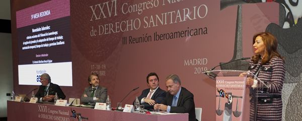  Ana María Orellana Cano, magistrada y doctora en Derecho por la Universidad Complutense de Madrid, durante su intervención. 