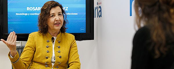 Rosario Menéndez, en un momento de la entrevista.