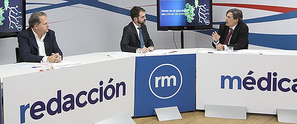 Un momento del debate 'Retos en el abordaje del cáncer de pulmón'.