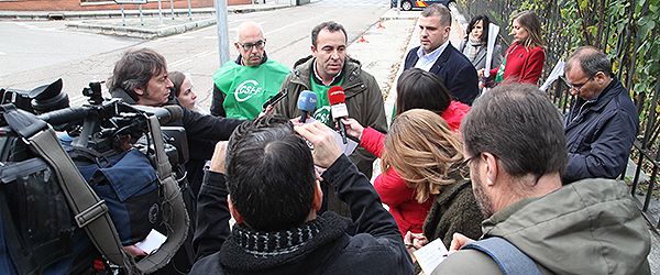 Declaraciones de Francisco Lama ante los medios de comunicación.