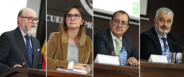 Hortilio Pereda, María Jesús Hernando, Carlos Fornes y Esteban de Arespacochaga.