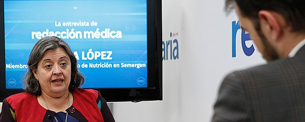 Marisa López, en un momento durante la entrevista.