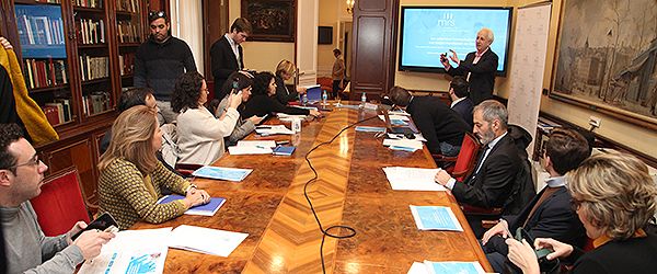 Un momento de la rueda de prensa de presentación de los resutados del MRS.