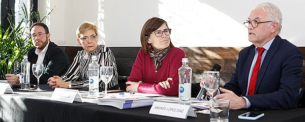 Jaime Pérez, Inmaculada Cuesta, Pilar Aparicio y Andrés López Díaz.