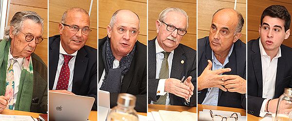 Patricio Martínez, Pablo Lara, Gabriel del Pozo, Serafín Romero, Antonio Zapatero y Daniel Lozano.