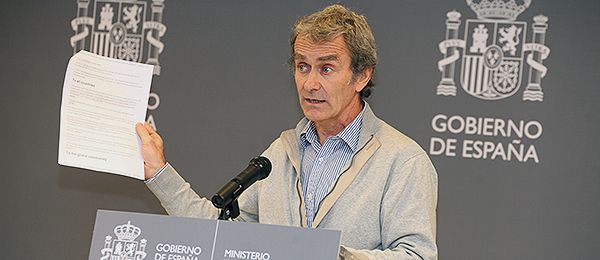  Fernando Simón durante la rueda de prensa.