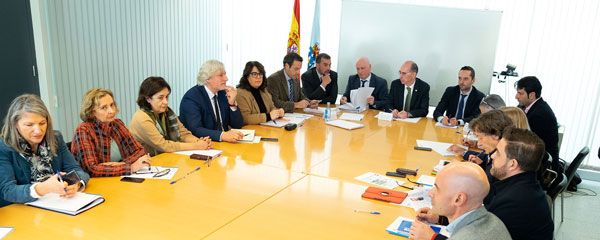 Reunión de la Comisión Interdepartamental de Galicia para el seguimiento del coronavirus.