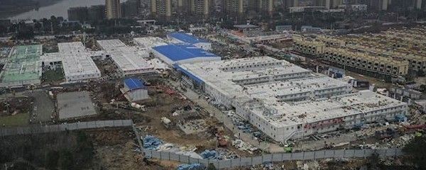 Imagen de uno de los hospitales levantados en Wuhan.