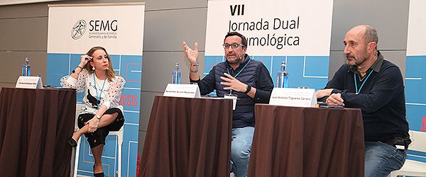 Enriqueta Quesada Yañez es médica de Familia en el Hospital El Toyo; Bernardino Alcázar Navarrete es neumólogo en el Hospital de Alta Resolución de Loja; y Juan Antonio Trigueros es médico de Familia en el Centro de Salud Menasalbas  y coordinador de esa VII Jornada Dual Neumológica.