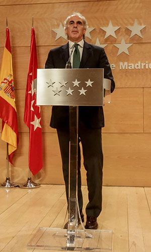 Enrique Ruiz Escudero, consejero de Sanidad de la Comunidad de Madrid.