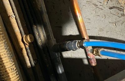 Detalle de la instalación de gas medicinal realizada en el Hospital de Ifema.