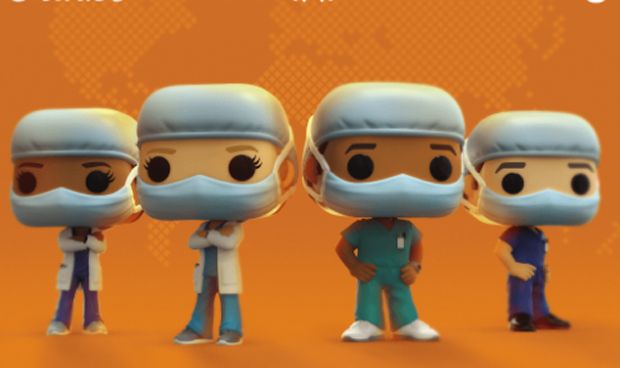 Así son las figuras que Funko dedica a los profesionales sanitarios.