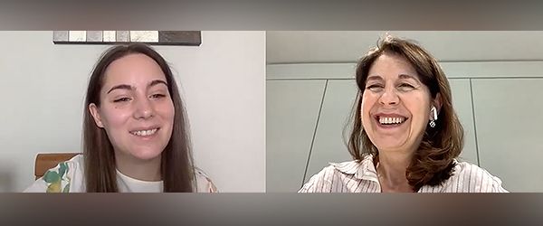 Un momento de la entrevista.