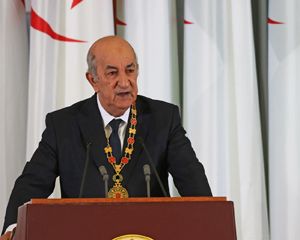 El presidente de Argelia, Abdelmayid Tebune.
