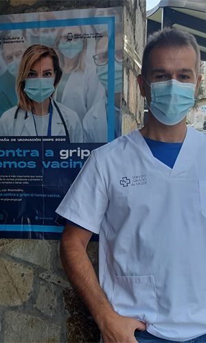 Miguel López, médico de Familia en el Centro de Salud Pintor Colmeira de Vigo.
