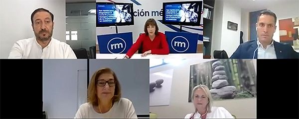 Jesús Cubero, Esther Ortega, Borja Macaya, Isabel Jimeno y Concepción García durante un momento del debate.
