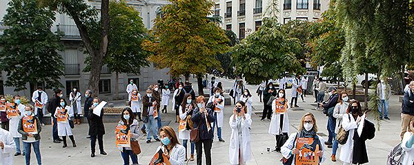 Ambiente en la manifestación.