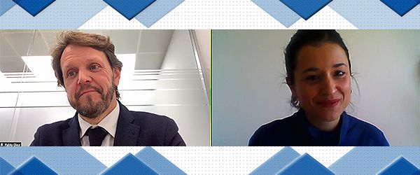 Pablo Díez durante la entrevista con Redacción Médica.