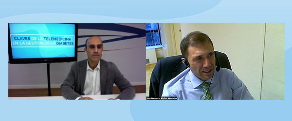 Ricardo López y Juan Fernando Muñoz Montalvo durante el encuentro digital. 
