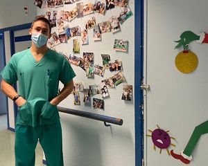 Gonzalo Martínez, en su hospital. 