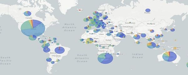 Mapa de las mutaciones del genoma del SARS-CoV-2