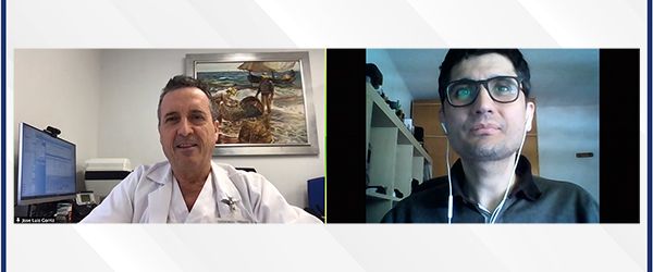 Un momento de la entrevista con José Luis Górriz.