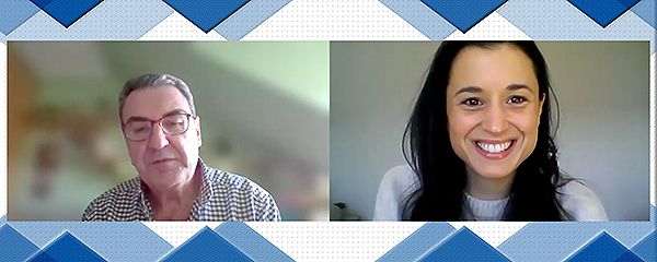 José Luis Gutierréz y Clara Hernández durante la entrevista.
