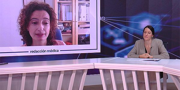 Un momento de la entrevista con Redacción Médica. 