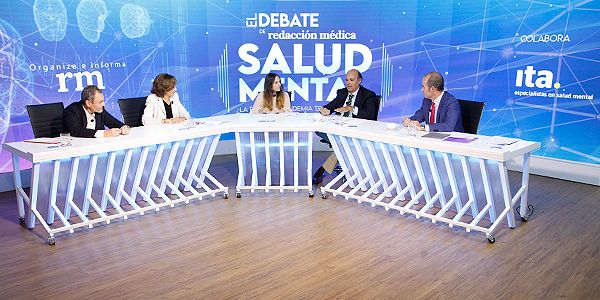 Un instante durante el debate de Redacción Médica