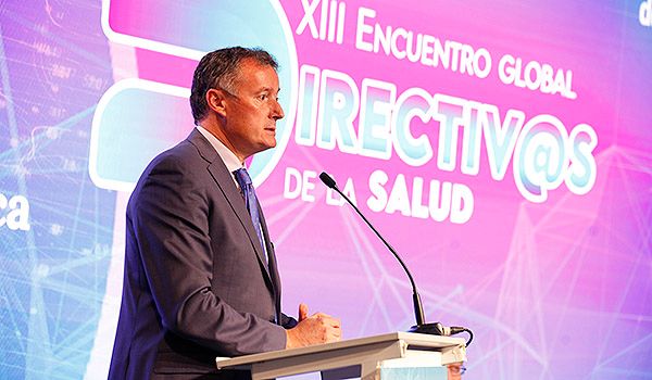 Jesús Vázquez Castro, director general de Asistencia Sanitaria y Aseguramiento de Salud de la Consejería de Sanidad de la Comunidad de Madrid, durante la inauguración del encuentro de directiv@s de la salud. 