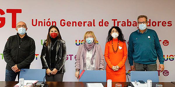 Manuel Martín, Ana María Francés, Ana Isabel García, Esther Nieto y Enrique Revilla anuncian la movilización