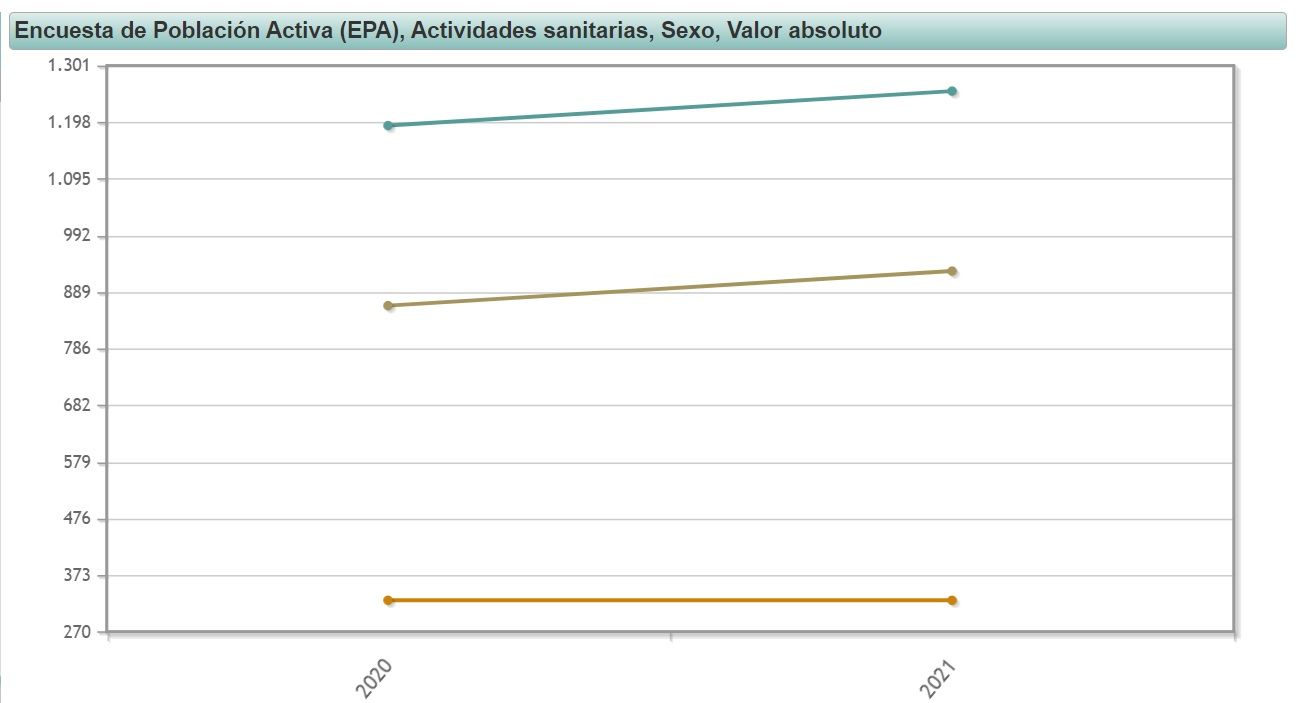 Encuesta del INE sobre población ocupada en actividades sanitarias 2020-2021
