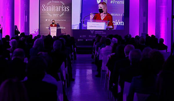 Aspecto de la sala durante los Premios Sanitarias 2022.