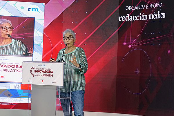 Encarna Grifell, durante su presentación. 