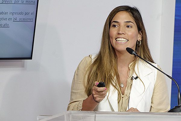 Gianna Vargas durante su intervención.