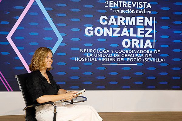 González, durante el transcurso de la entrevista.