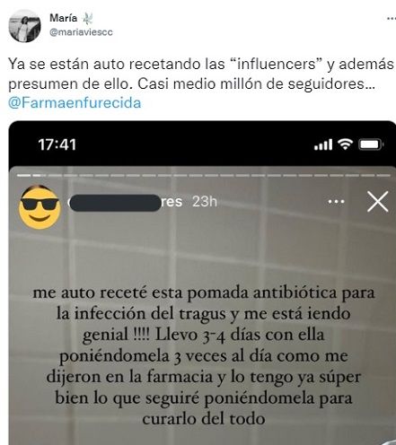 Captura del tuit 