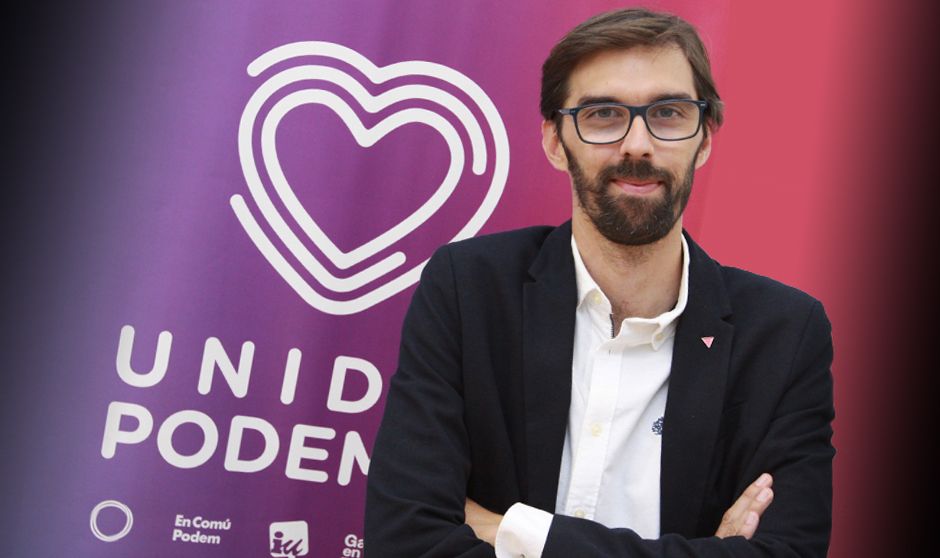 El diputado de Unidas Podemos, José Luis Bueno. 