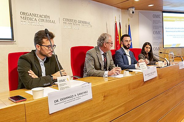 Presentación del estudio sobre jornadas laborales del MIR realizado por la Organización Médica Colegial (OMC).