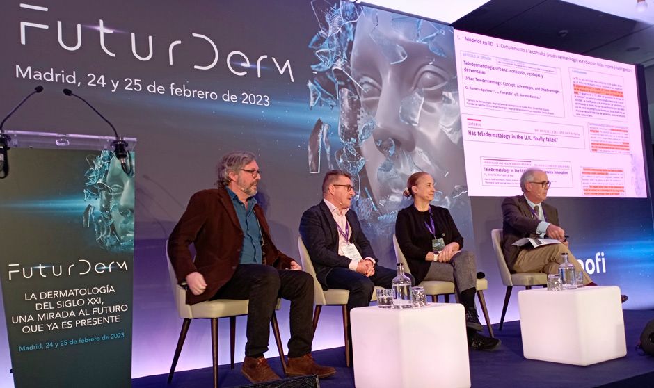 Mesa sobre 'Teledermatología, las lecciones aprendidas' en las jornadas de Futurderm. 
