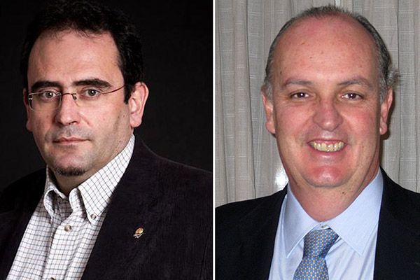  Francisco Joaquín Cortés, de UNIR, y Prosper Lamothe, de la UAM.