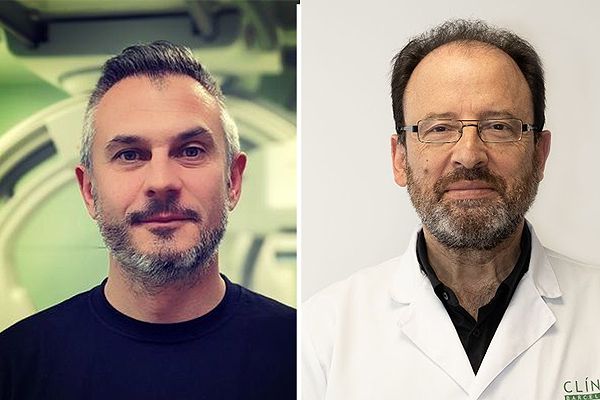 Antonio López Rueda (izquierda) y Salvador Pedraza (derecha), del Hospital Clínic de Barcelona.