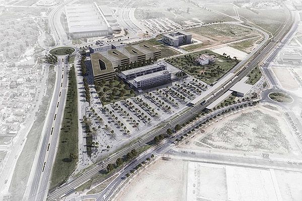 Imagen virtual de cómo se espera que quede la nueva edificación del campus Bellissens. 