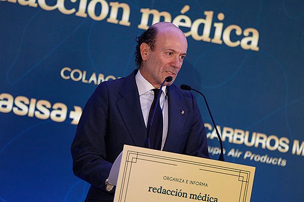 Jesús García-Cruces, durante su intervención en la XVIII edición de los Premios de la Administración Sanitaria
