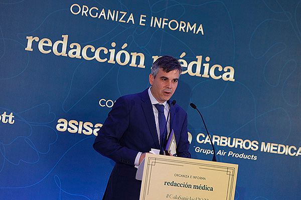 Carlos García Collado durante su discurso en la XX Gala de la Sanidad Española.