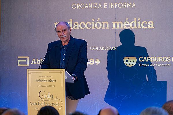 De la Rica, durante su intervención en la Gala de la Sanidad Española.