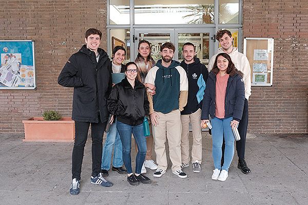 Algunos de los estudiantes de Medicina de la Universidad Autónoma de Madrid (UAM).
