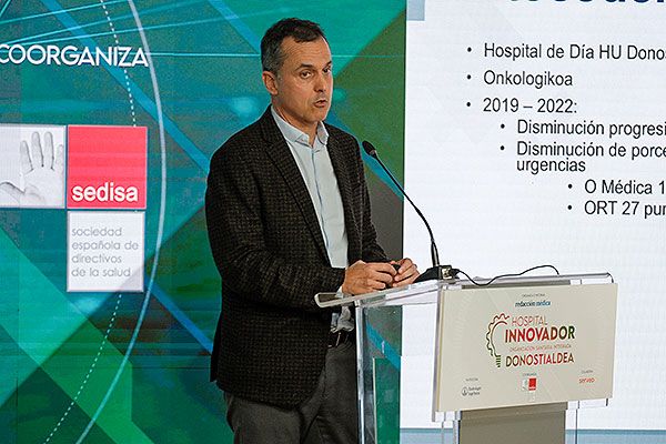  Txema Urraca, jefe de la Unidad de Gestión Clínica Onkologikoa de la OSI Donostialdea.