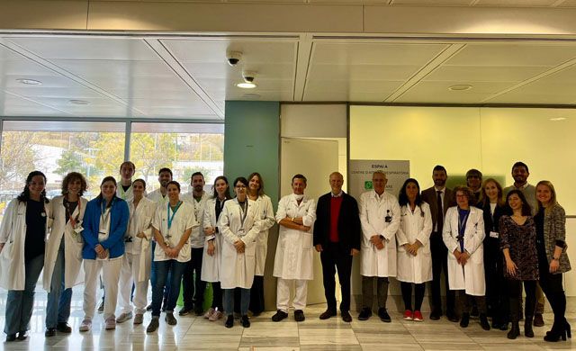 Foto de todo el equipo de departamento de Neumología del Hospital Sant Pau. 